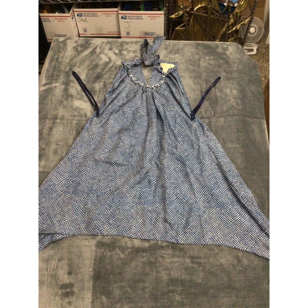 Michael Kors Tank Top Womens XS Chain Neck Sleeveless‎ Blouse Dark Teal